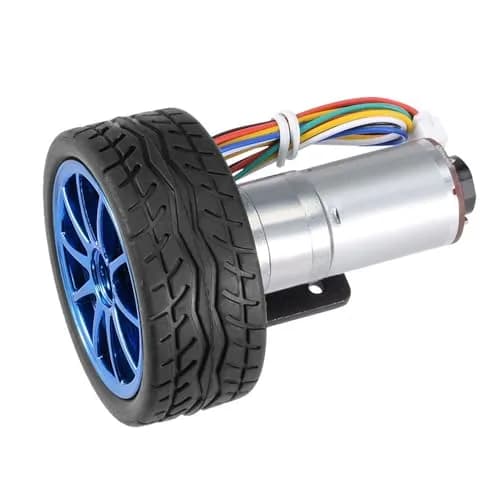 Garosa DC 12V Encoder Gear Motor 65mm | 500 RPM Metal Gear for Smart Car & Robots thumbnail 9
