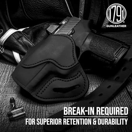1791 GUNLEATHER OWB Holster Fits Glock 19, 26, 27, Shield Plus, VP40, XDS | Concealed Carry Leather Holster thumbnail 6