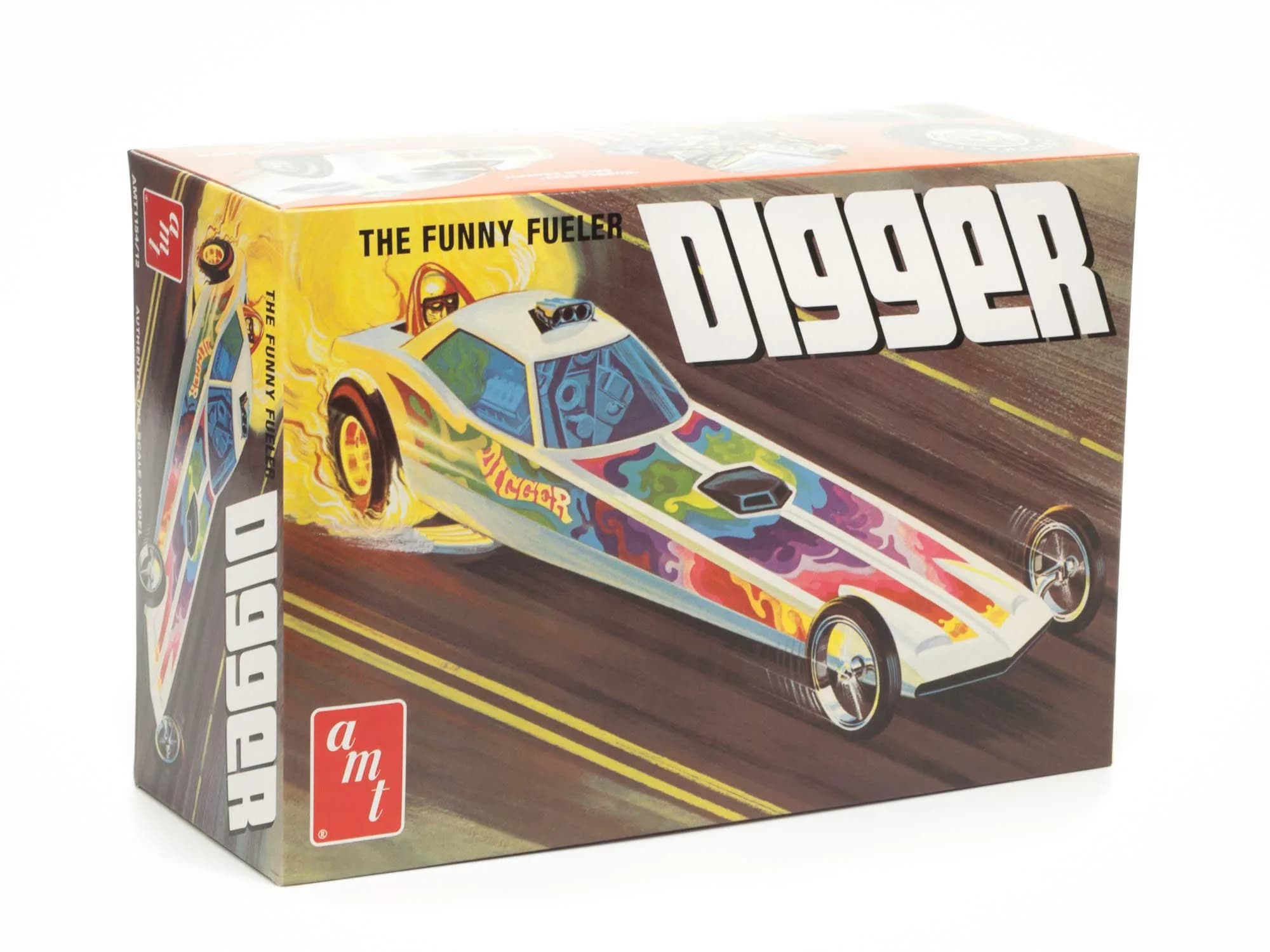 AMT Skill 2 Model Kit Digger Dragster The Funny Fueler 1/25 Scale Model | Plastic Model Kit for Collectors - main product image
