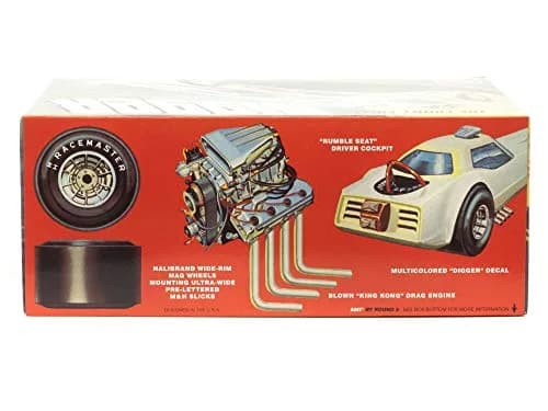 AMT Skill 2 Model Kit Digger Dragster The Funny Fueler 1/25 Scale Model | Plastic Model Kit for Collectors thumbnail 2