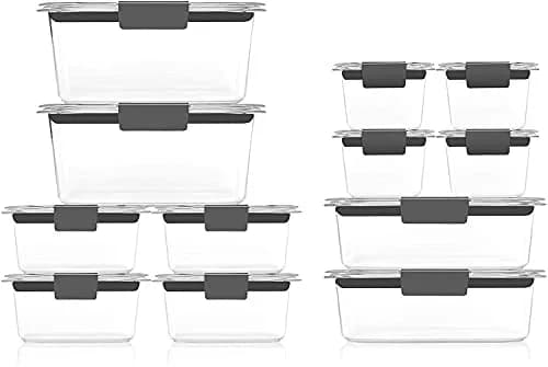 Rubbermaid Brilliance BPA-Free Airtight Food Storage Containers 24-Piece Set | 23 Cup Total Capacity thumbnail 2