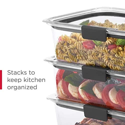 Rubbermaid Brilliance BPA Free 44-Piece Food Storage Containers Set with Lids | Airtight & Leak-Proof for Meal Prep thumbnail 6