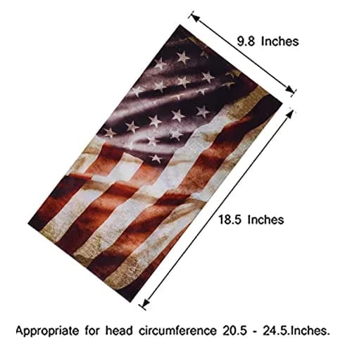 Cutewing American Flag Neck Gaiter Masks (10-Pack) | Breathable Polyester Microfiber for Sports & Outdoors thumbnail 3