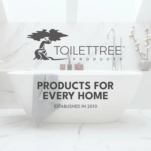 ToiletTree Products Toilet Brush with Lid (White 2 Pack) | Hands-Free Lid Operation, Compact & Stylish Bathroom Accessory thumbnail 8