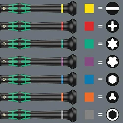 Wera Kraftform Micro Precision Big Pack 1 Screwdriver Set for Electronic Applications, 25 Pieces | Precision Tools for Electronics Repair thumbnail 6