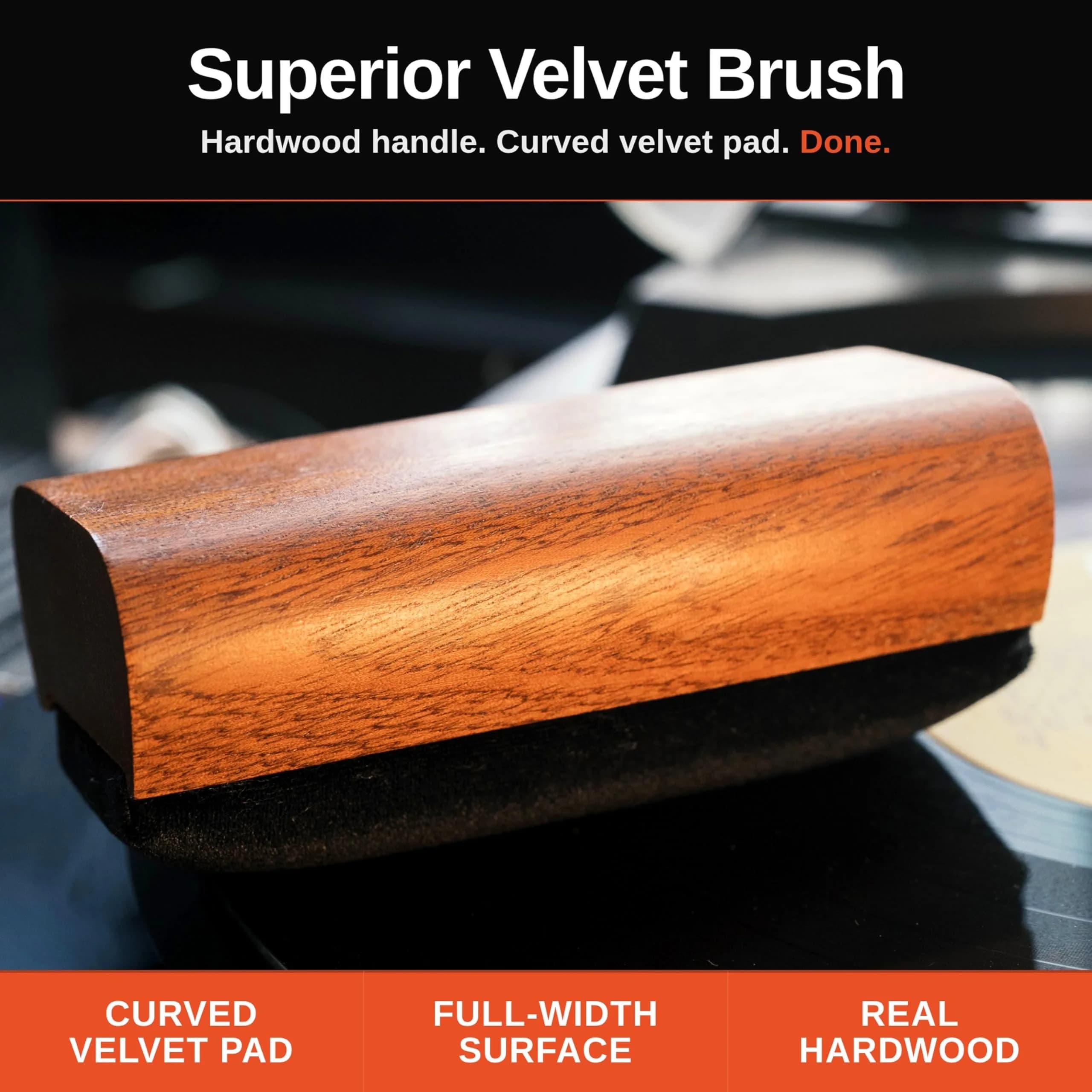 Vinyl Buddy 5-in-1 Vinyl Record Cleaning Kit | 100ml Alcohol-Free Solution & Hardwood Brushes | Clean, Protect & Restore LPs - view 6