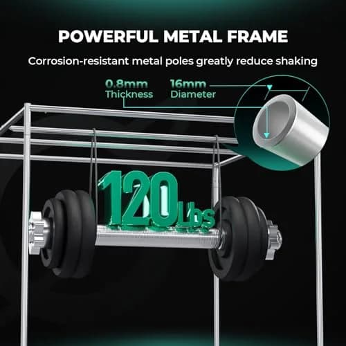 MARS HYDRO 39"x39"x71" Advanced Grow Tent | 10.56 sq ft Indoor Plant Growing Enclosure thumbnail 5