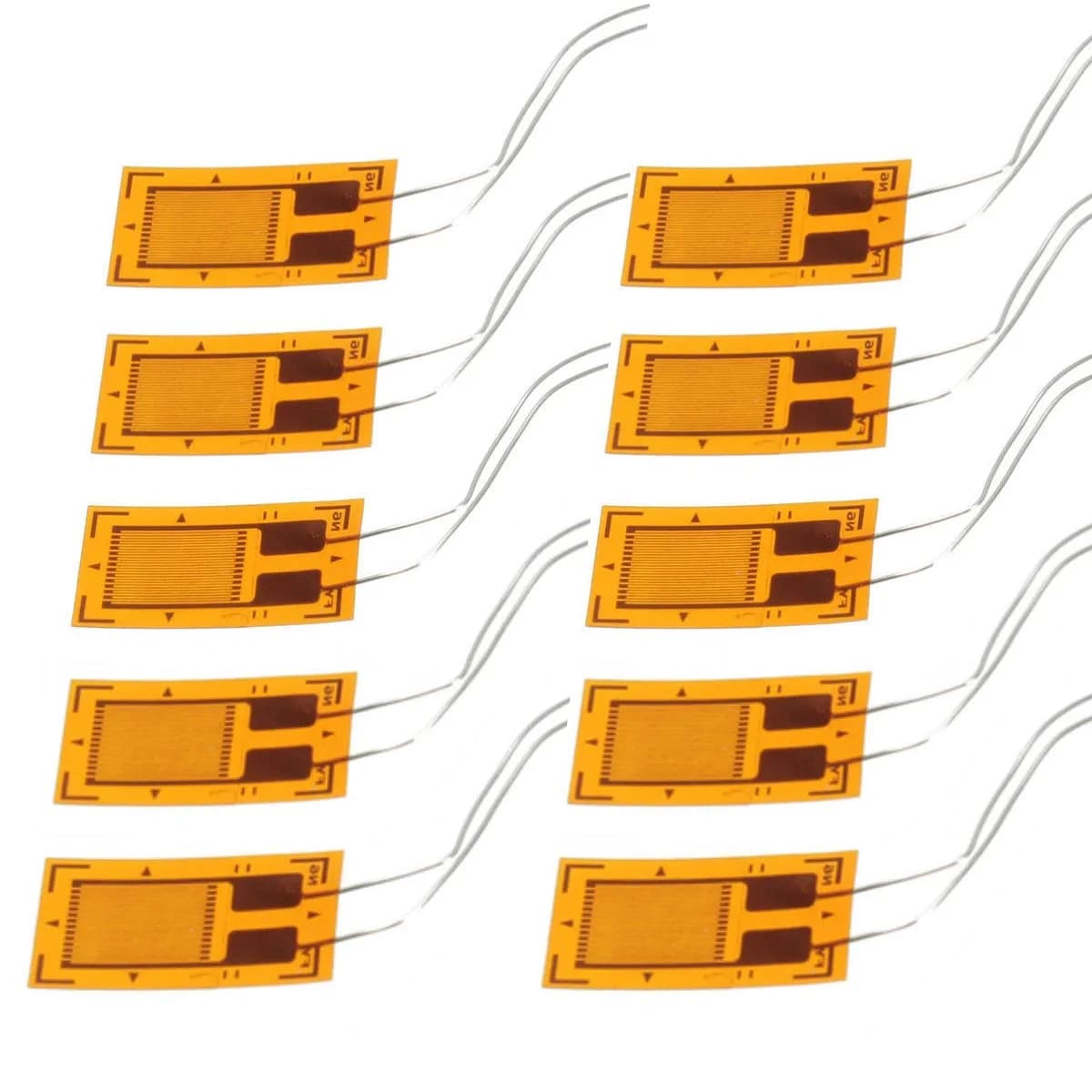 DAOKI BF350-3AA Strain Gauge 350 Ohm (10-Pack, Yellow) | High-Precision Pressure Resistance Sensor