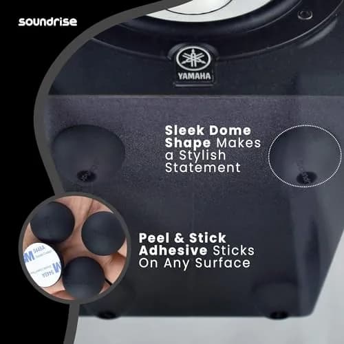 Soundrise DOMES Isolation Pads 1.25 inch (3.175 cm) Black | Reduce Vibration for Clearer Audio thumbnail 4