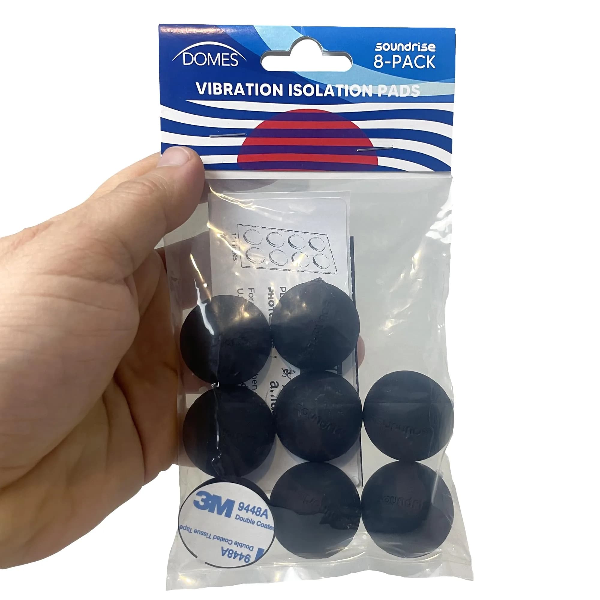 Soundrise DOMES Isolation Pads 1.25 inch (3.175 cm) Black | Reduce Vibration for Clearer Audio - view 8