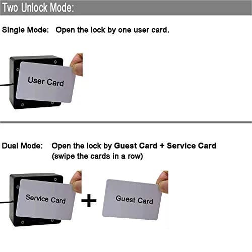 WOOCH RFID Lock Electronic Cabinet Lock, Hidden DIY Lock with USB Cable | Programmable, Wooden Cabinet Compatible thumbnail 5