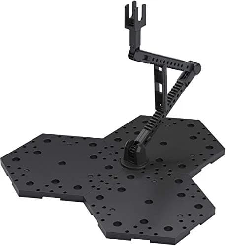 BANDAI Black Action Base 4 (1/100) Model Kit Base | For Gundam & Anime Figures thumbnail 1