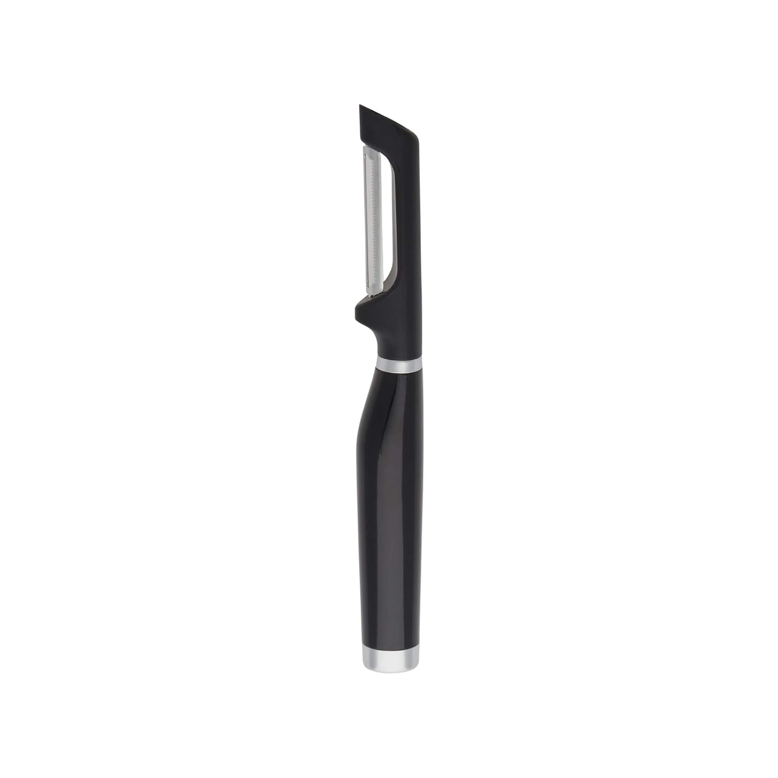 KitchenAid Classic Euro Peeler, 8.6 inches, Black | Double-Edged Serrated Blade for Fruits & Vegetables — Onyx Black