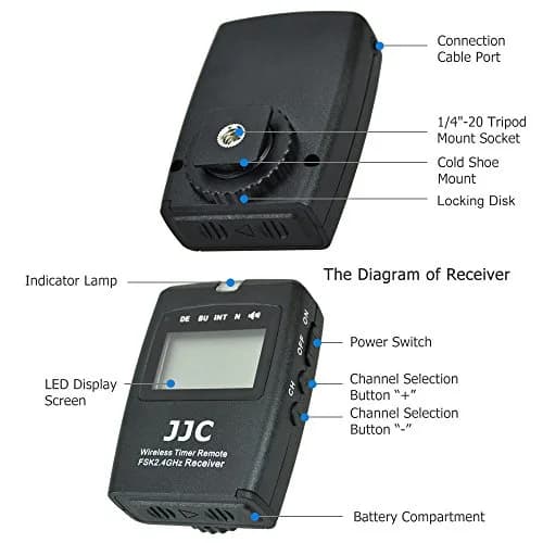JJC Wireless Intervalometer Timer Remote Shutter for Fuji X-T5 X-T4 X100VI | 2-in-1 Wired & Wireless Control thumbnail 3