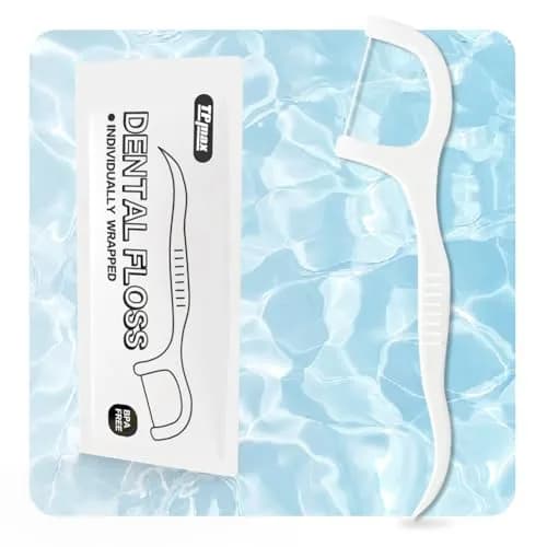 TPmax Dental Flossers 150 Count | Individually Wrapped Floss Picks for Travel & Office thumbnail 1
