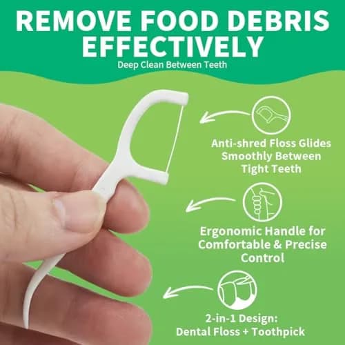 TPmax Dental Flossers 150 Count | Individually Wrapped Floss Picks for Travel & Office thumbnail 4