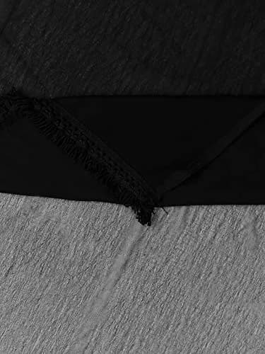 DUPATTA BAZAAR Woman's Black Chiffon Dupatta with lace border | Versatile ethnic accessory thumbnail 6