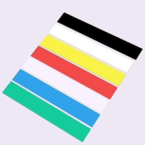 LabelPros Compatible Dymo D1 Label Tape 7-Pack | 12mm (1/2") x 7m (23ft) Black on White, Clear, Blue, Red, Yellow, Green, White on Black thumbnail 2