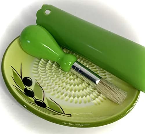 BonCera Premium Ceramic Garlic Grater Plate Set - Yellow Olive | Safe, Durable & Versatile (70-120 chars) thumbnail 9