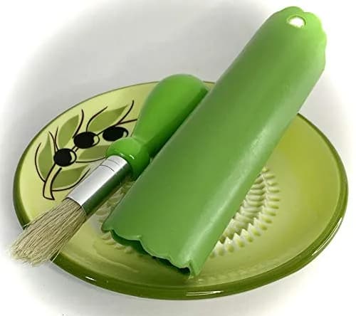 BonCera Premium Ceramic Garlic Grater Plate Set - Yellow Olive | Safe, Durable & Versatile (70-120 chars) thumbnail 3