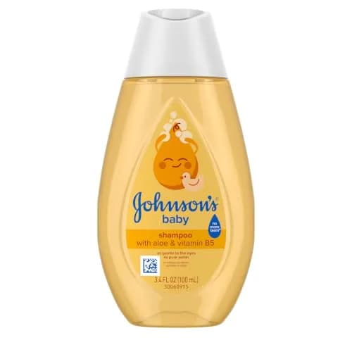 Johnson's Baby Shampoo with Aloe Vera & Vitamin B5, 99ml (3.4 fl Oz) | Tear-Free Gentle Cleansing thumbnail 1