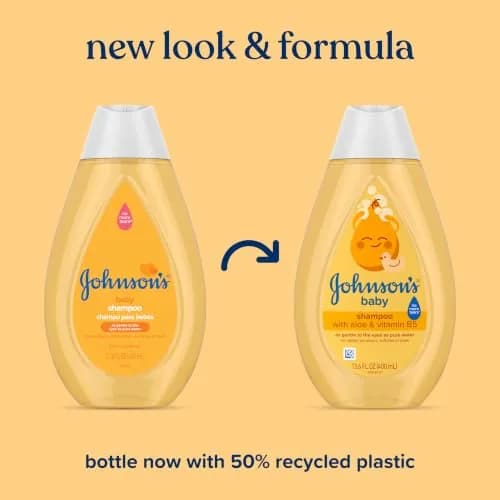 Johnson's Baby Shampoo with Aloe Vera & Vitamin B5, 99ml (3.4 fl Oz) | Tear-Free Gentle Cleansing thumbnail 2