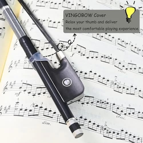 VINGOBOW Full Size Carbon Fiber Viola Bow 100MB | Lightweight, Durable & Handcrafted thumbnail 6