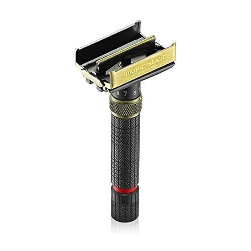 Vikings Blade Adjustable Double Edge Safety Razor 1 Count | Eco-Friendly, Reusable & Smooth Shave (The Emperor “Meiji”) thumbnail 4