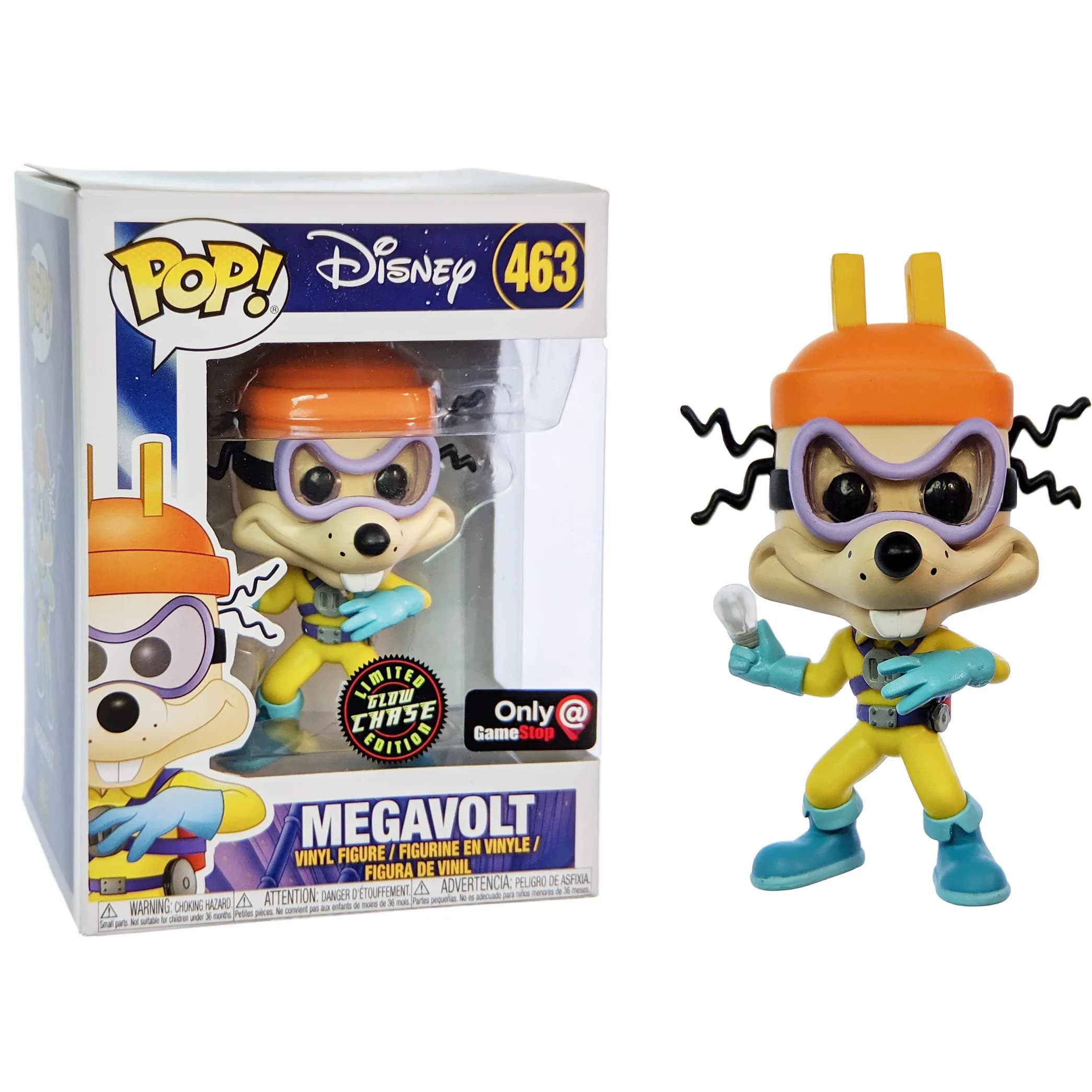 Funko Megavolt Glow-in-Dark Action Figure | Disney, Anime, Super Heroes Vinyl Collectible (34825 - B)