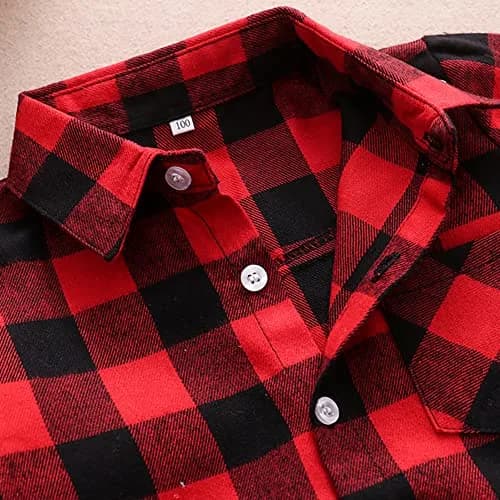 Goodplayer Kids Flannel Shirt 2-3T | Soft Cotton Plaid Long Sleeve for Toddler Boys & Girls thumbnail 6