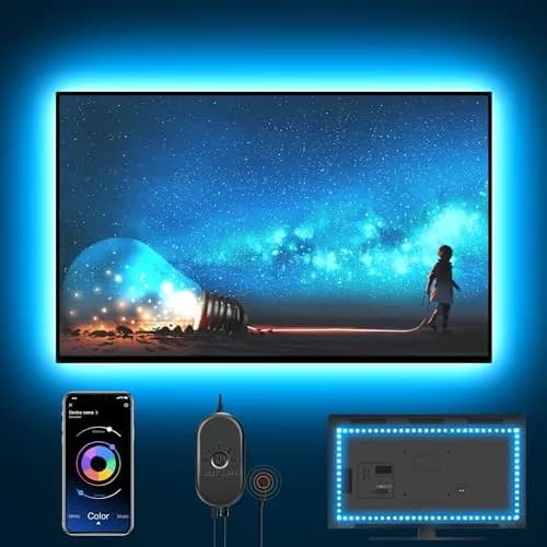 Nexillumi RGB LED Strip Lights 4.03 m (13.2 ft) | App & Remote Control for TV Backlight — 13.2ft for 32"-65" TV
