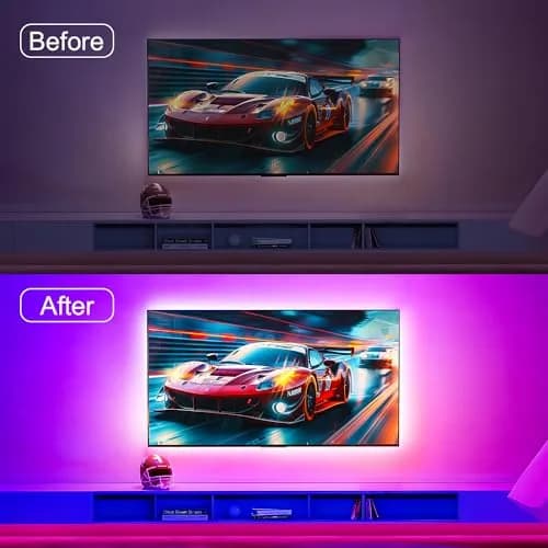 Nexillumi RGB LED Strip Lights 4.03 m (13.2 ft) | App & Remote Control for TV Backlight thumbnail 2