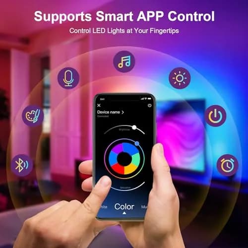 Nexillumi RGB LED Strip Lights 4.03 m (13.2 ft) | App & Remote Control for TV Backlight thumbnail 3