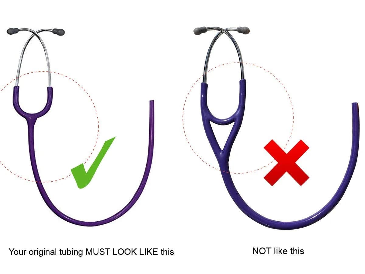 Reliance Medical Replacement Stethoscope Tubing for Littmann Classic III - 28 inch (Purple) | Fits Bell & Ear Pieces — Purple