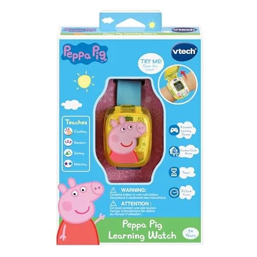 VTech Peppa Pig Learning Watch Blue 2 cm (0.79 in) | Educational Math Games for Ages 3-6 thumbnail 7