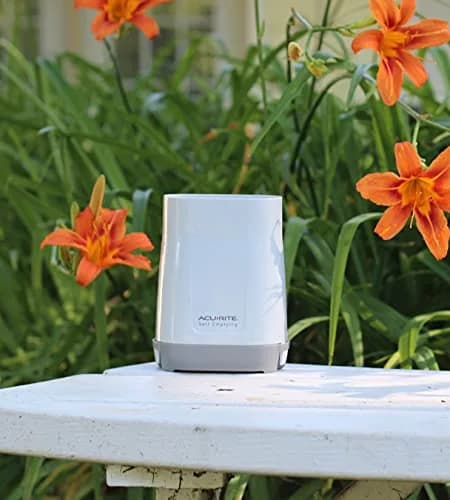AcuRite Wireless Rain Gauge with Self-Emptying Collector & Alerts (0.9 lb) | Measures Rainfall Accurately thumbnail 4