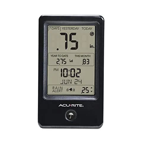 AcuRite Wireless Rain Gauge with Self-Emptying Collector & Alerts (0.9 lb) | Measures Rainfall Accurately thumbnail 3