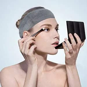 SINLAND Adjustable Spa Facial Headband 3 Pack Multicolor | Soft Microfiber Hair Wrap with Magic Tape for Face Washing, Yoga, Sports thumbnail 8
