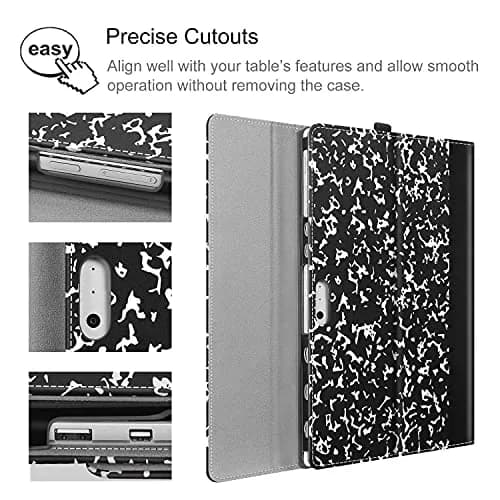 Fintie Case for Microsoft Surface Pro 7 Plus, Pro 7/6/5/4/3 12.3-inch (30.2 cm) Tablet | Composition Book Design thumbnail 5