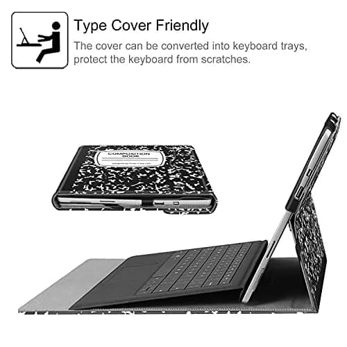 Fintie Case for Microsoft Surface Pro 7 Plus, Pro 7/6/5/4/3 12.3-inch (30.2 cm) Tablet | Composition Book Design thumbnail 6
