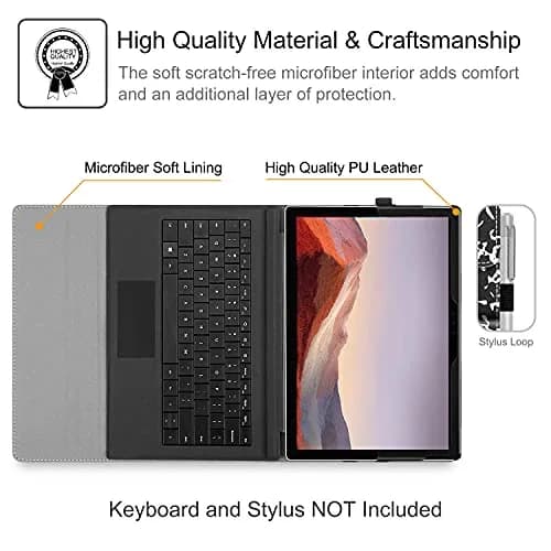 Fintie Case for Microsoft Surface Pro 7 Plus, Pro 7/6/5/4/3 12.3-inch (30.2 cm) Tablet | Composition Book Design thumbnail 9