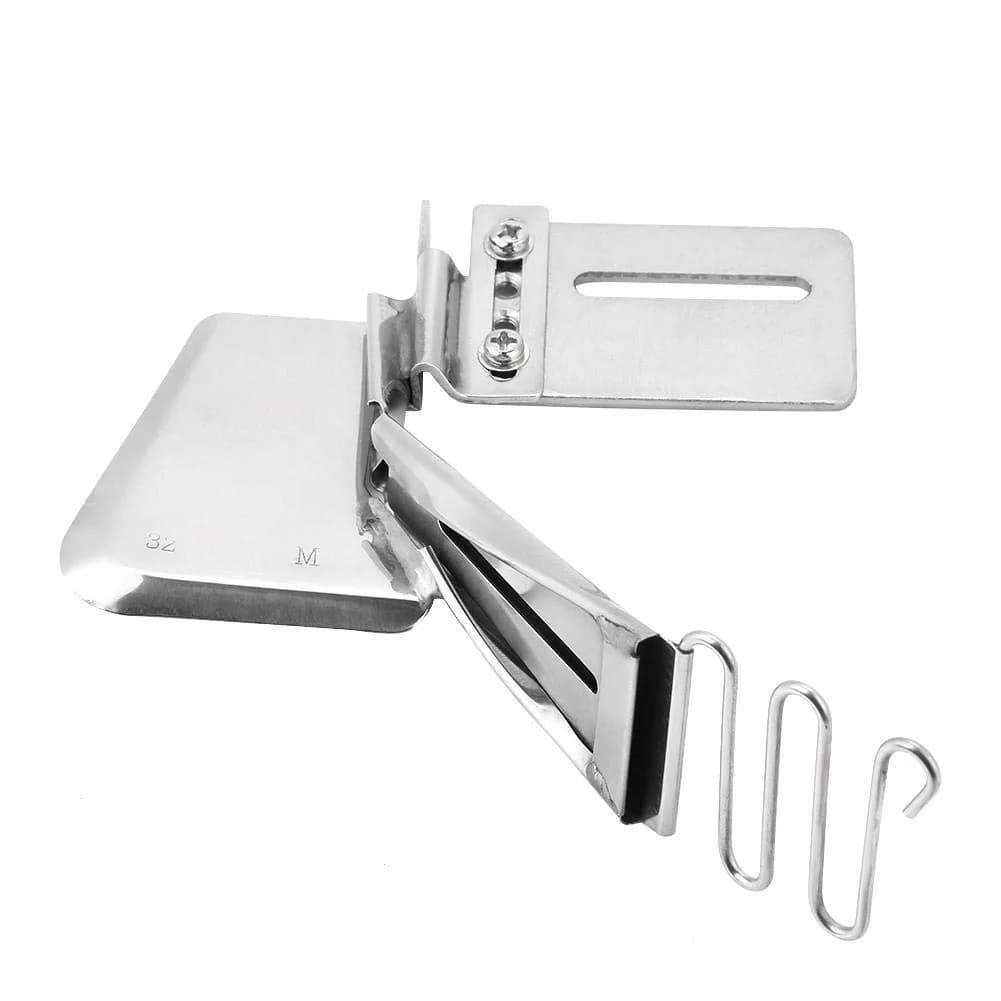 HEEPDD Adjustable Right Angle Binding Attachment Double Fold Bias Tape 14.3cm (5.6in) | For Straight or Blanket Stitches — Silver
