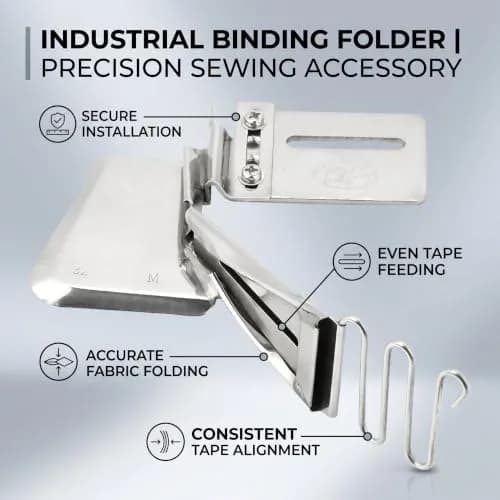 HEEPDD Adjustable Right Angle Binding Attachment Double Fold Bias Tape 14.3cm (5.6in) | For Straight or Blanket Stitches thumbnail 4