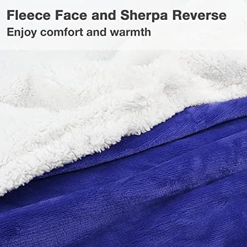Catalonia Sherpa Wearable Blanket with Sleeves and Kangaroo Pocket | Cozy Plush Throw for Adults thumbnail 4