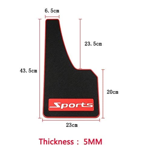 Aiydachy Vehicle Exterior Guard 43.5cm x 23cm | Universal Rubber Mud Flaps for Cars thumbnail 5
