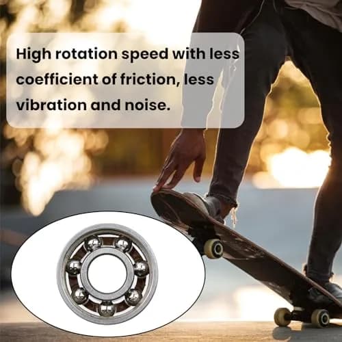 Antrader Steel Ball Bearings 8x22x7mm | Durable Chrome Steel Fidget Spinner Bearings thumbnail 4