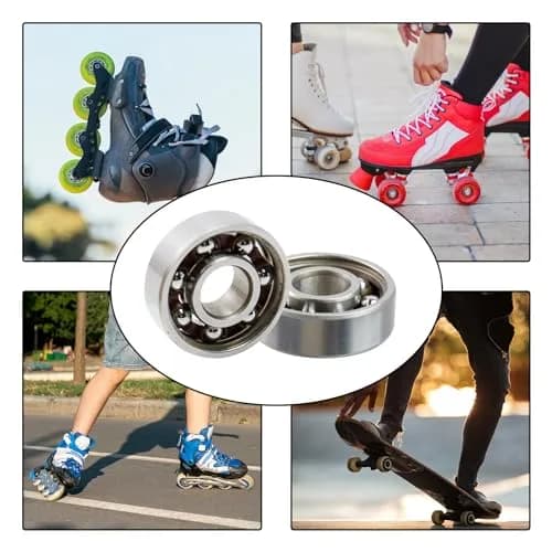 Antrader Steel Ball Bearings 8x22x7mm | Durable Chrome Steel Fidget Spinner Bearings thumbnail 5