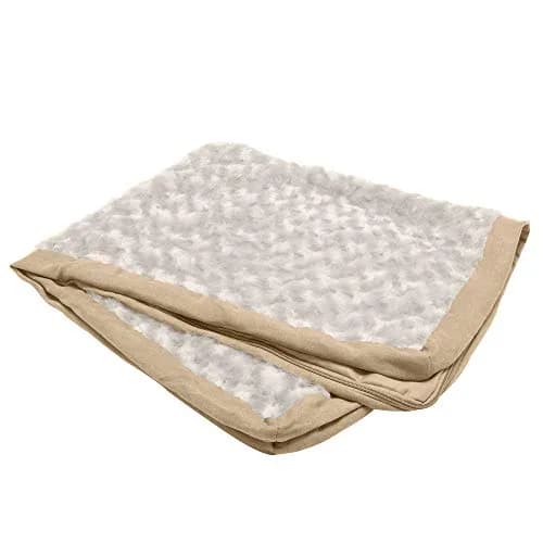 Furhaven Replacement Dog Bed Cover Ultra Plush Faux Fur & Suede Mattress, Machine Washable - Cream, Medium | Fits 30" x 20" x 3" foam mattress thumbnail 1