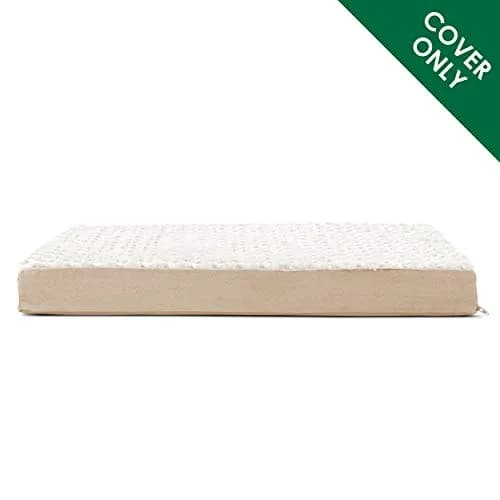 Furhaven Replacement Dog Bed Cover Ultra Plush Faux Fur & Suede Mattress, Machine Washable - Cream, Medium | Fits 30" x 20" x 3" foam mattress thumbnail 2
