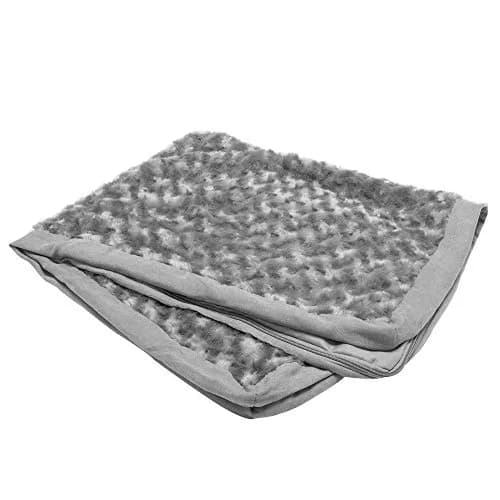 Furhaven Replacement Dog Bed Cover Ultra Plush Faux Fur & Suede Mattress, Machine Washable - Gray, Jumbo (X-Large) | Fits 40" x 32" foam mattress thumbnail 1